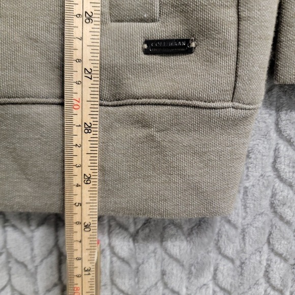 Cole Haan Grand OS Sweater Mens 2XL Zip Performance Jacket Gray Stone Business - Picture 7 of 11